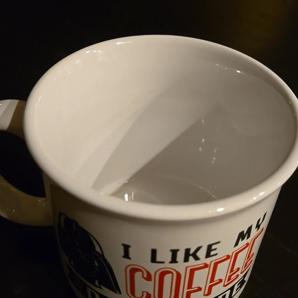 Star Wars Darth Vader I like my coffee on the dark side white black red mug - Picture 10 of 11